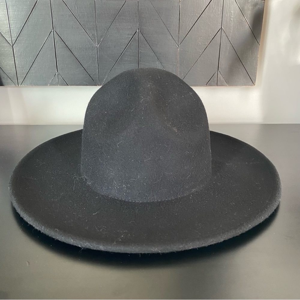 World Market Black Wool Trooper Dome Hat NWOT - Picture 3 of 9
